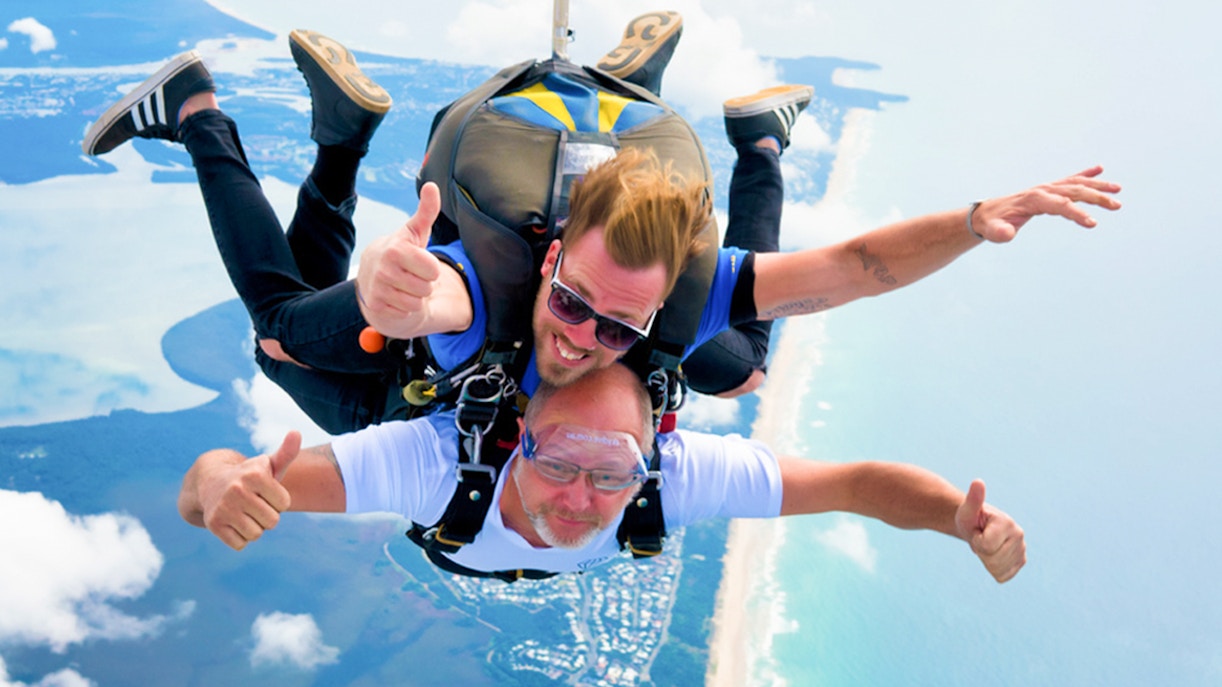 Tandem Skydiving in Gold Coast - Gearing up & Technical checks