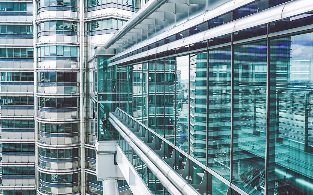 Skybridge connecting Petronas Twin Towers in Kuala Lumpur.
