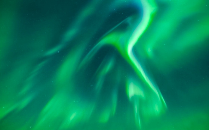 Northern lights display during Northern Lights Discovery Tour.