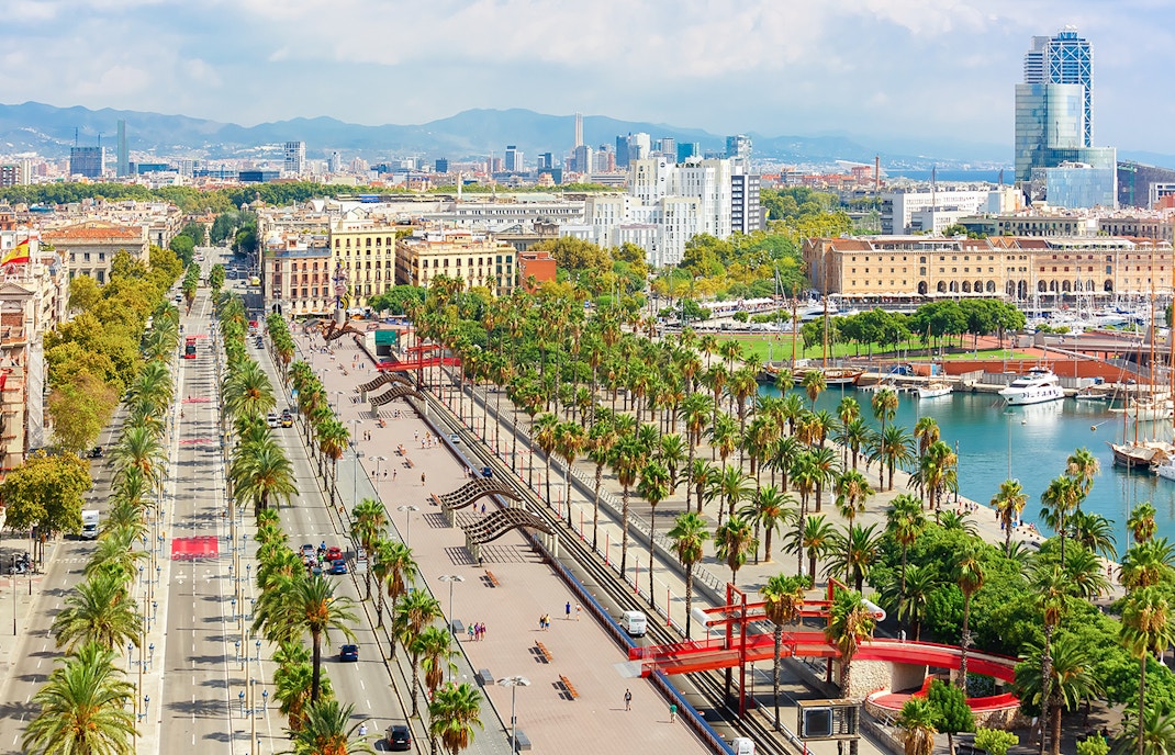 Passeig de Colom in Barcelona
