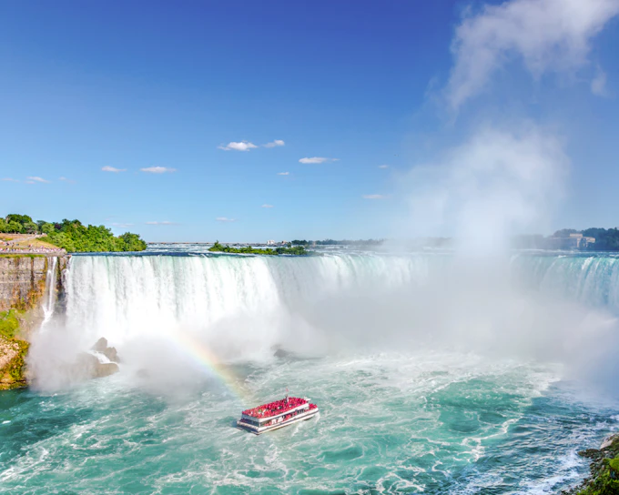 Niagara Falls Canada: All-Inclusive Tour with Hornblower Cruise, Journey Behind the Falls & Skylon Tower