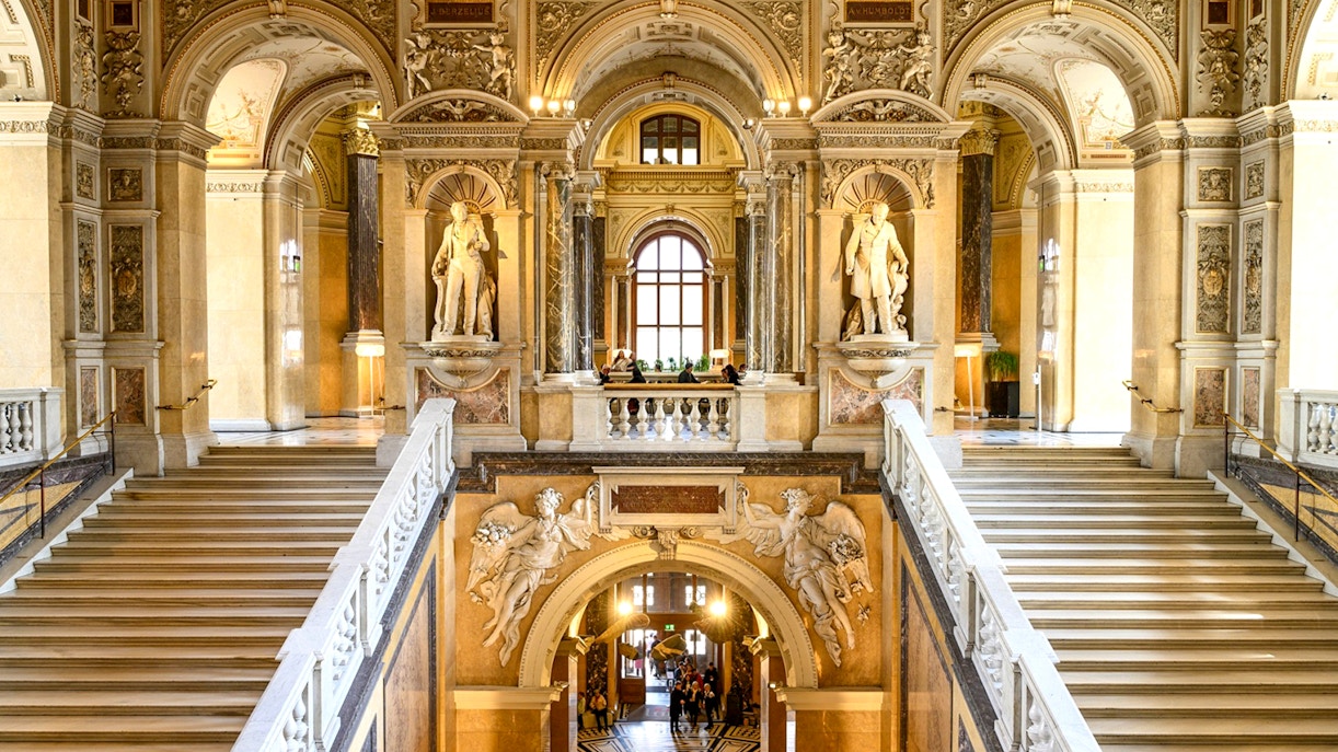 Inside view of the Natural History Museum in Vienna