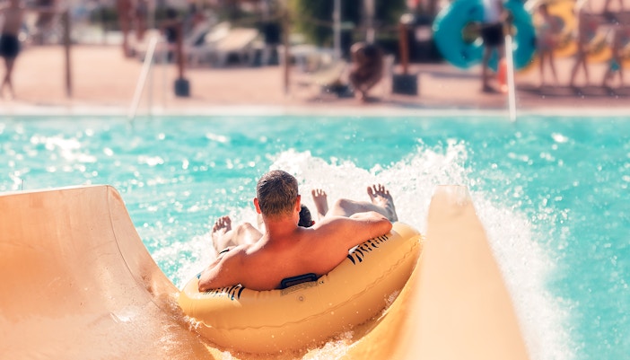 Waterslide at Splash Mania, Gamuda Cove