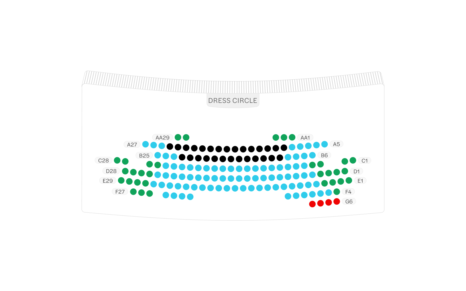 Criterion Theatre Theatre Dress Circle Seating Plan