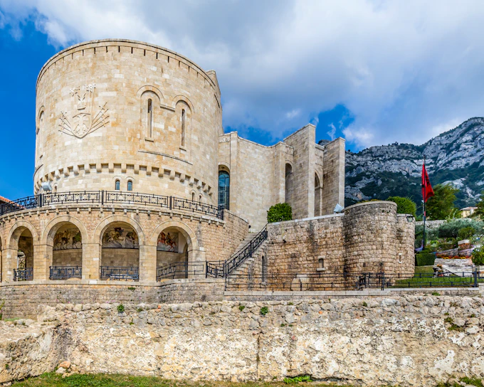 From Durres/Golem: Kruja Castle & Bazaar Day Trip