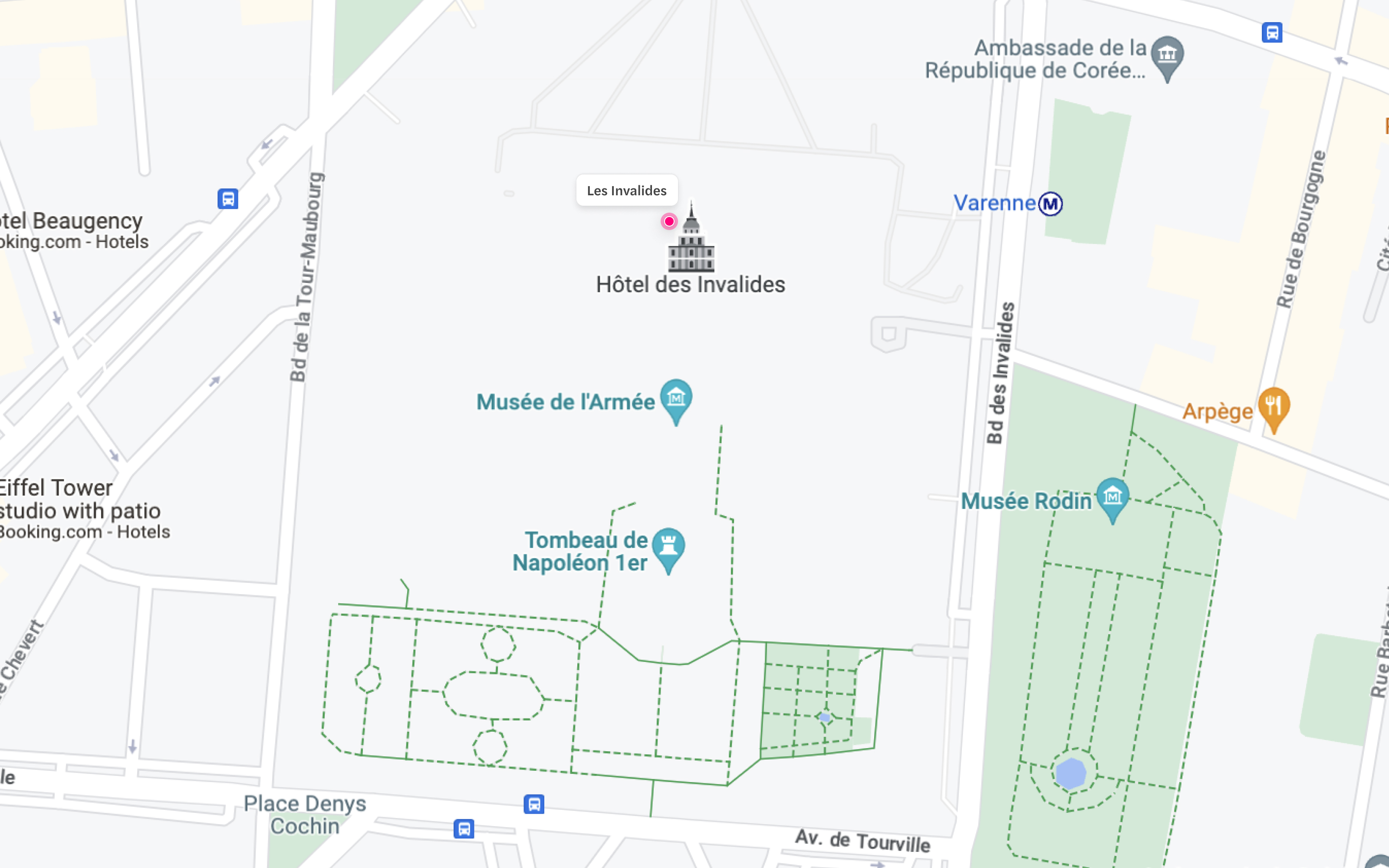 Les Invalides Location