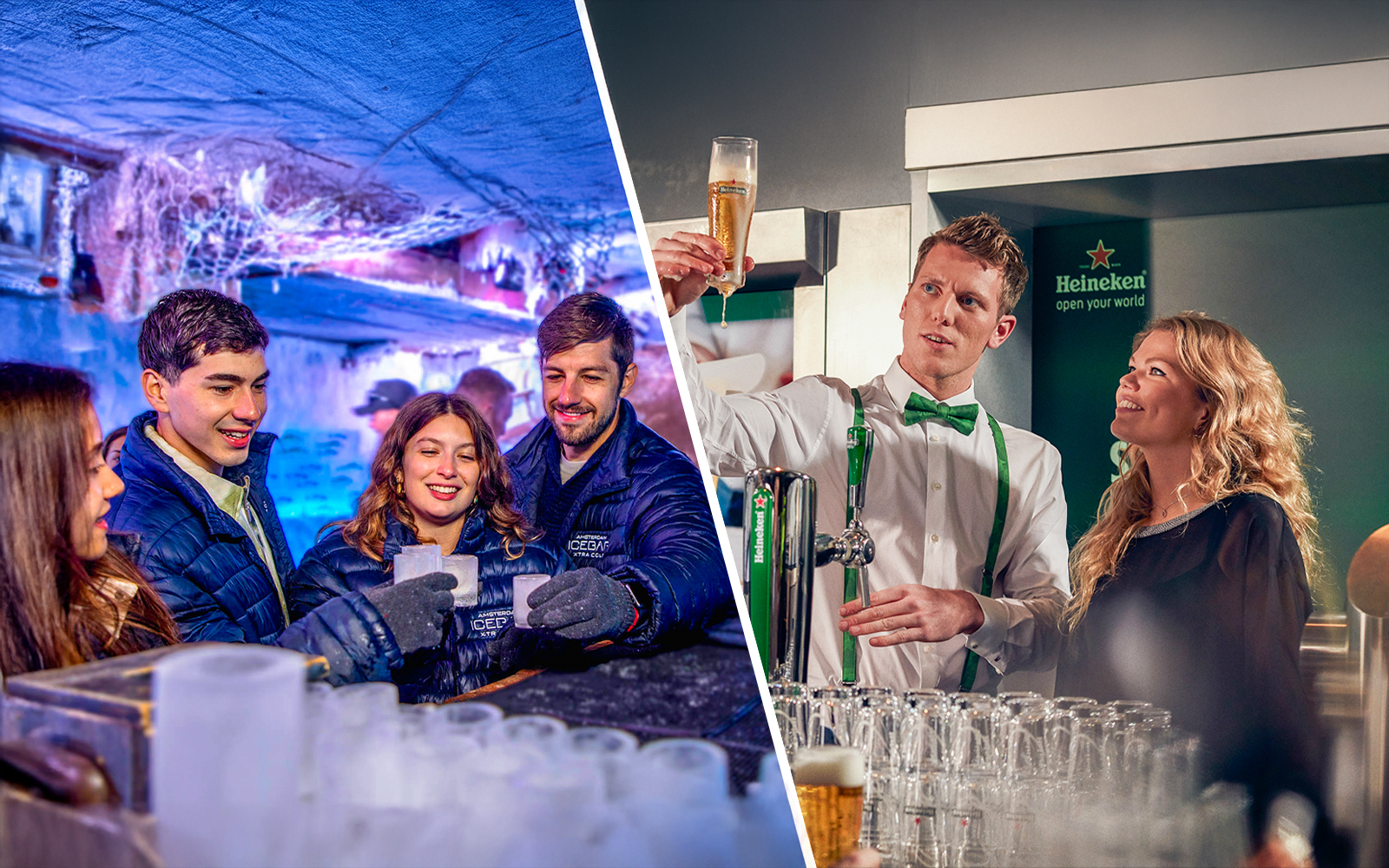 Combo (Save 12%): Icebar Amsterdam + Heineken® Experience Tickets