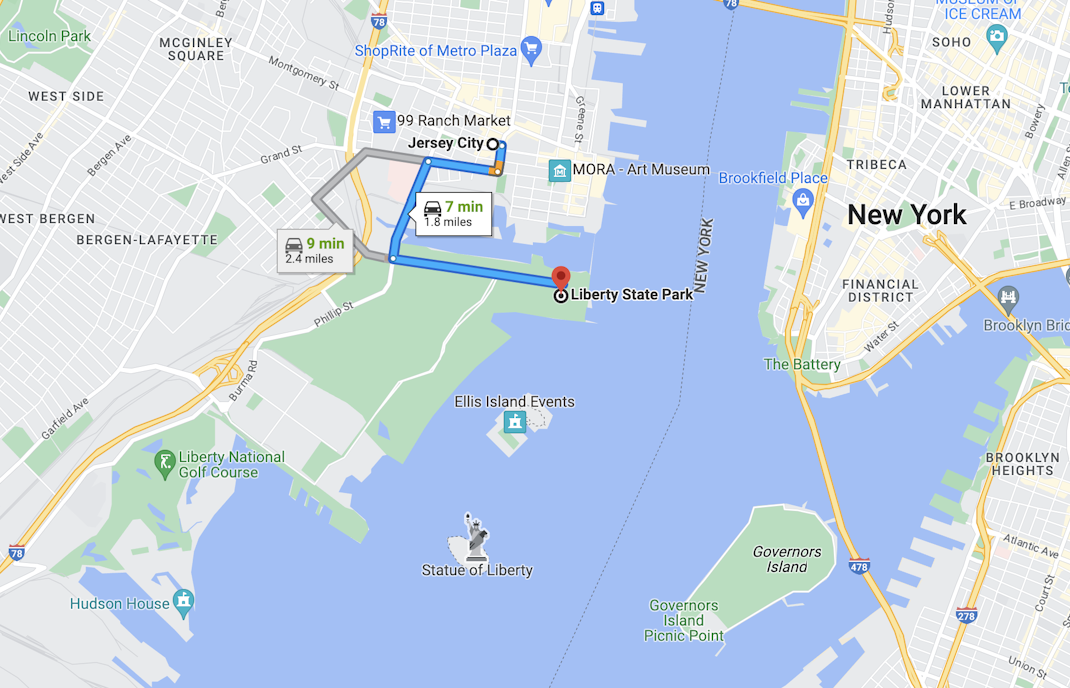 Parking Facilities - Statue of Liberty Location