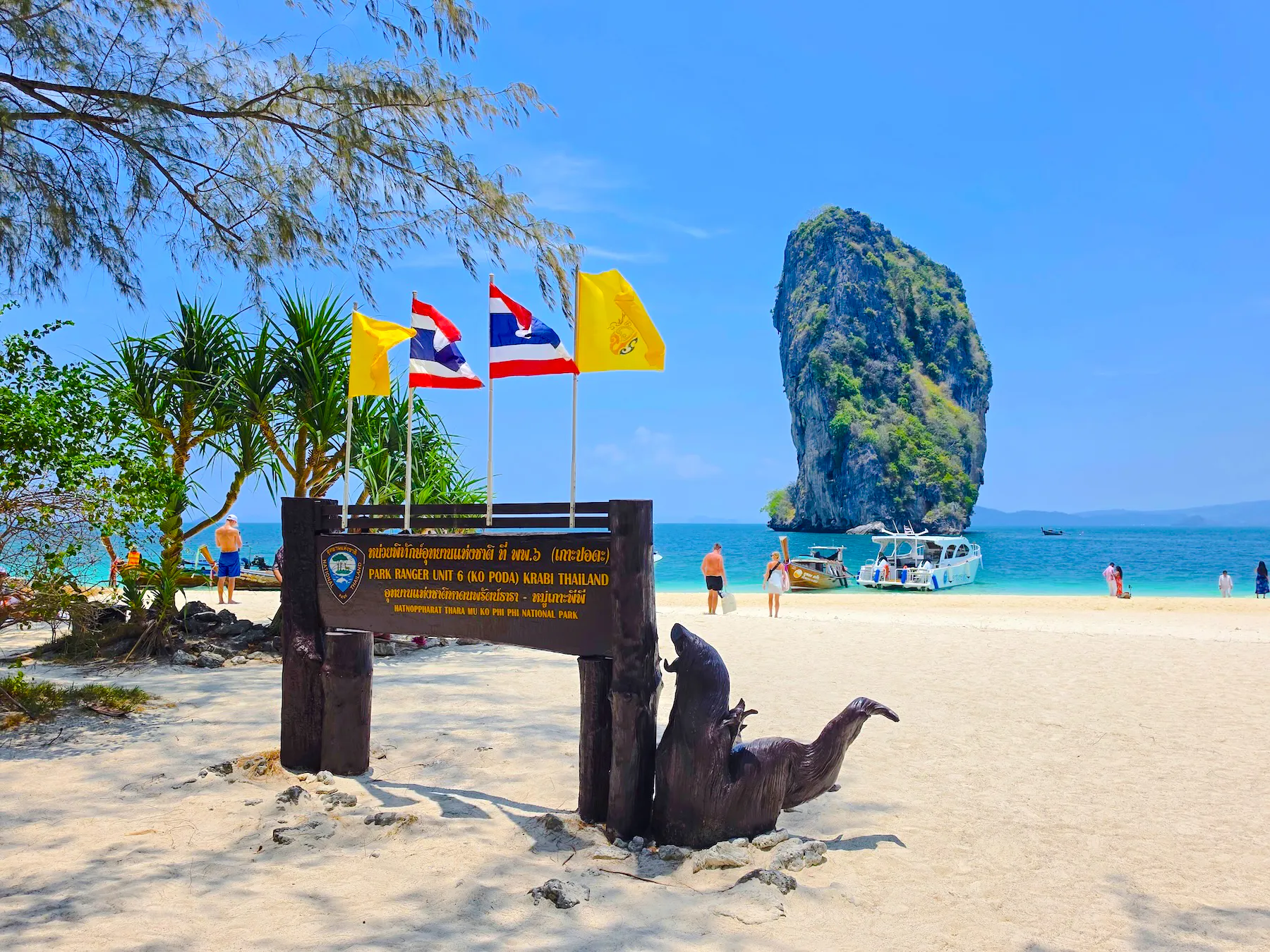 From Railay: Private Longtail Boat Island-Hopping Tour