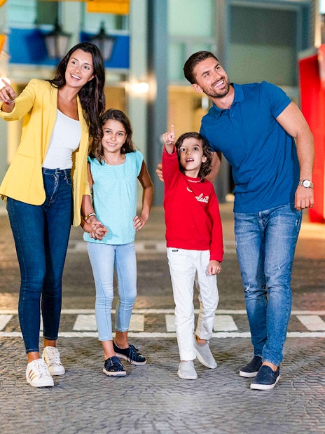 Family enjoying KidZania Dubai experience.