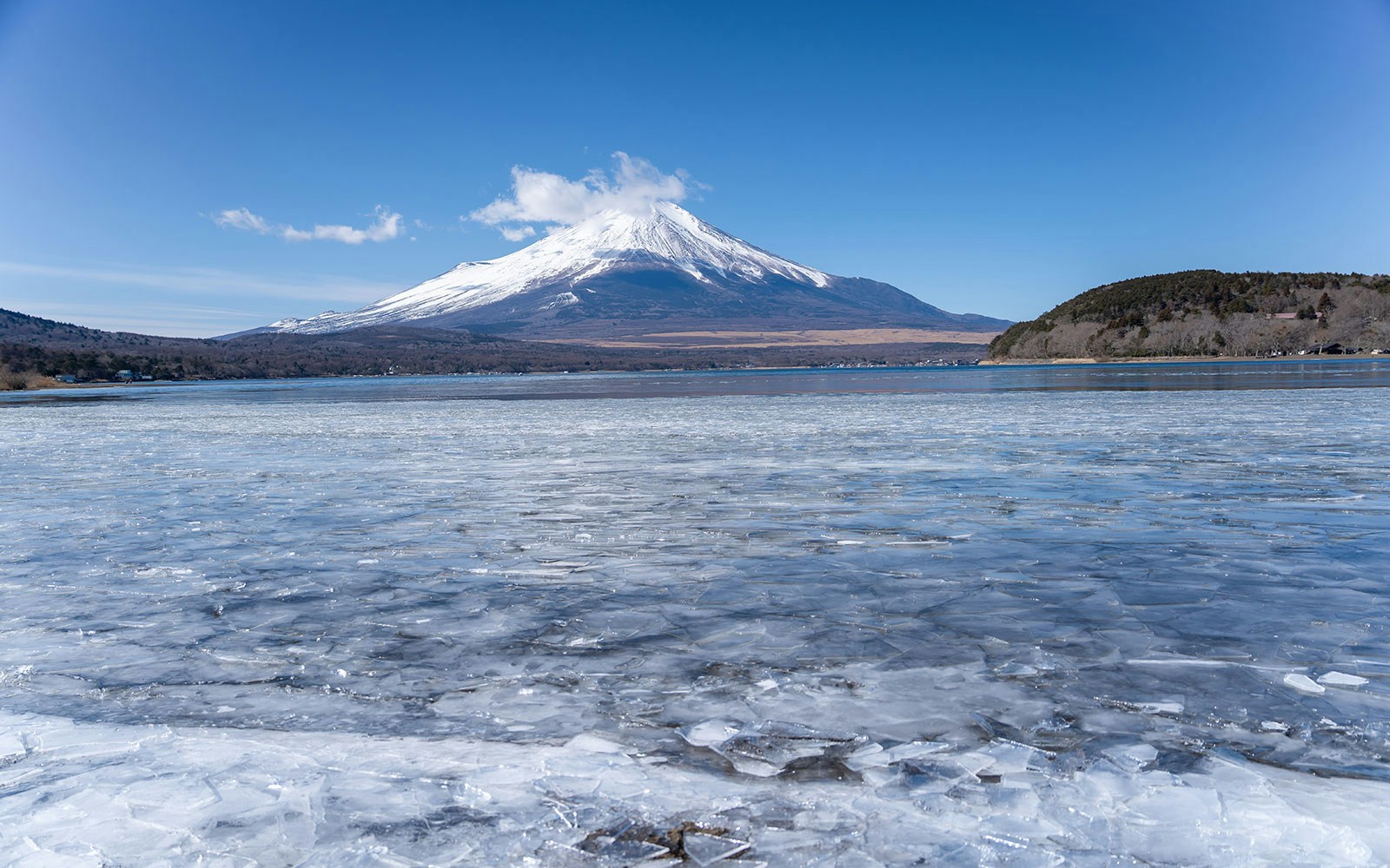 Fuji from a Frozen Lake