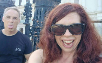 Visitors enjoying the New Orleans French Quarter during a self-guided city exploration game.