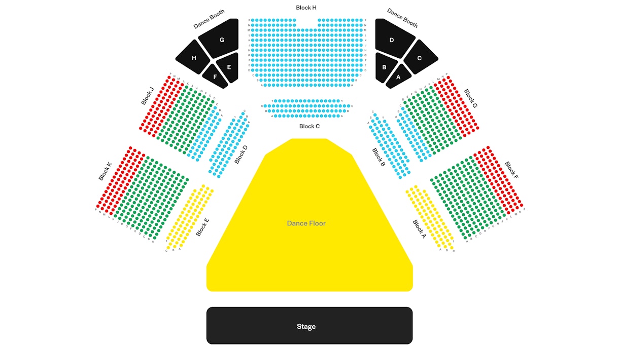 ABBA Arena seating plan image