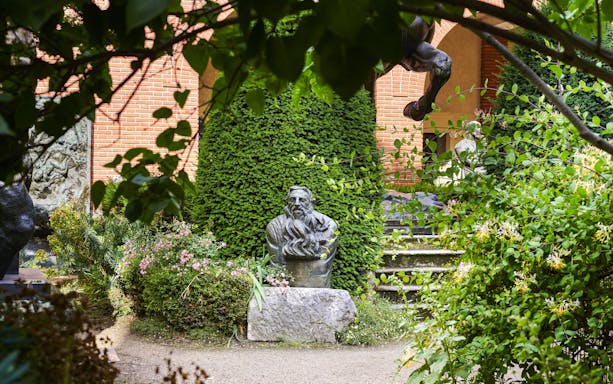 Sculpture in garden at Bourdelle Museum, Paris.