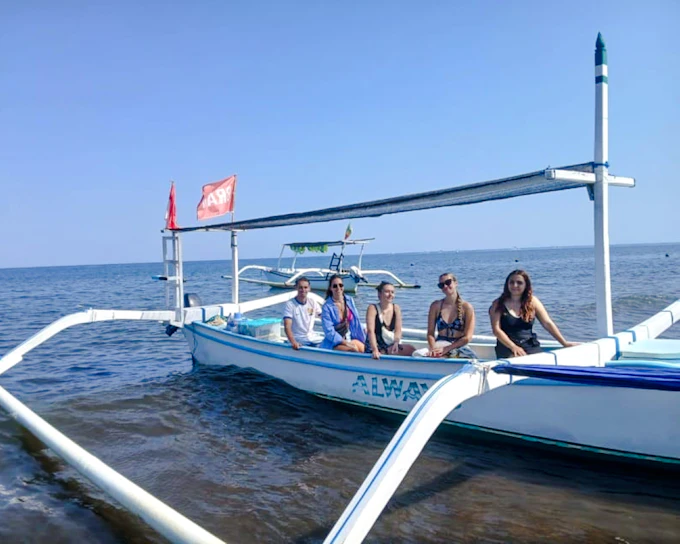 From Central Bali: Private Lovina Dolphin-Watching Boat Tour including Swimming with Dolphins and Snorkeling