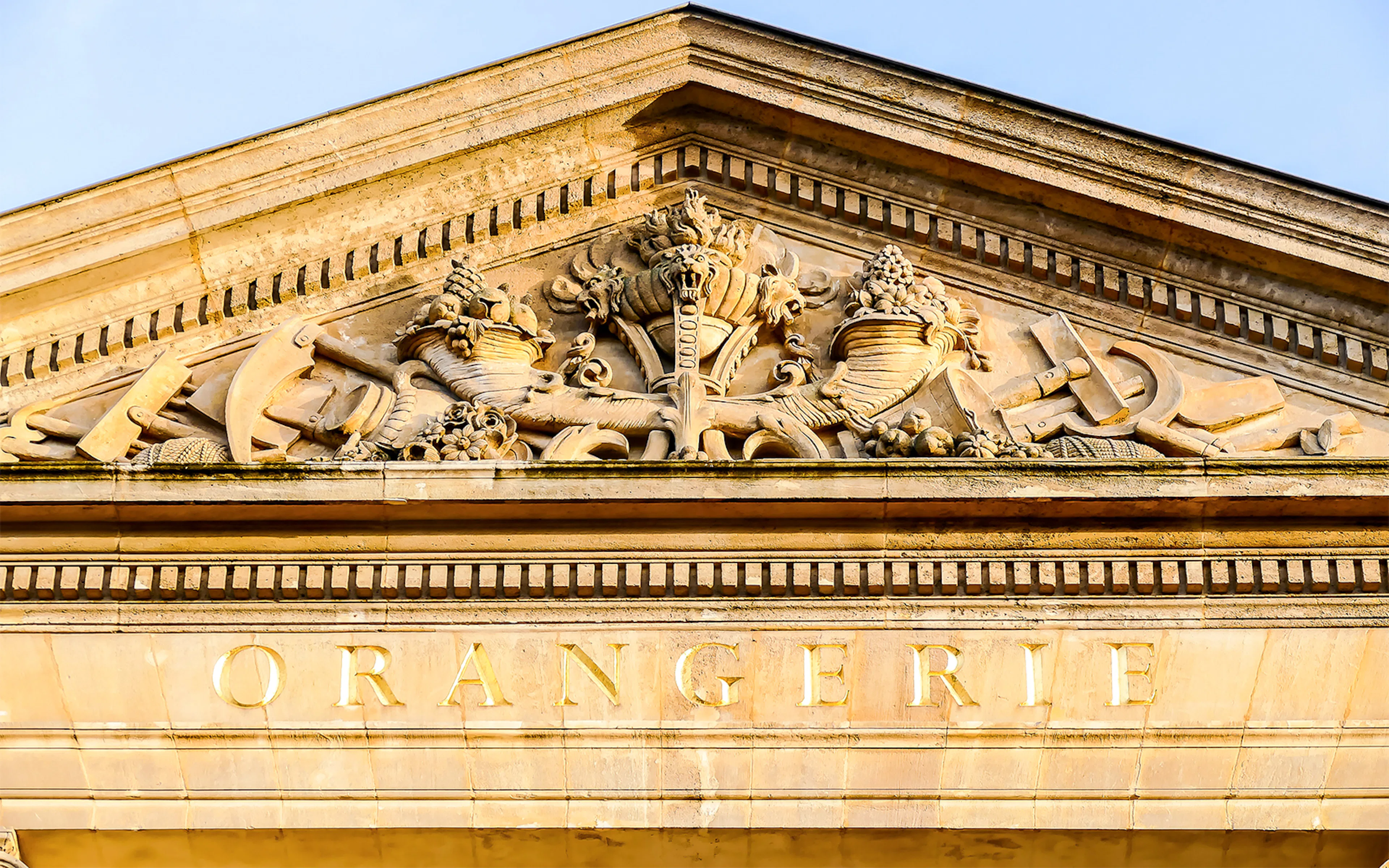 Facade of the Orangerie Museum in Paris