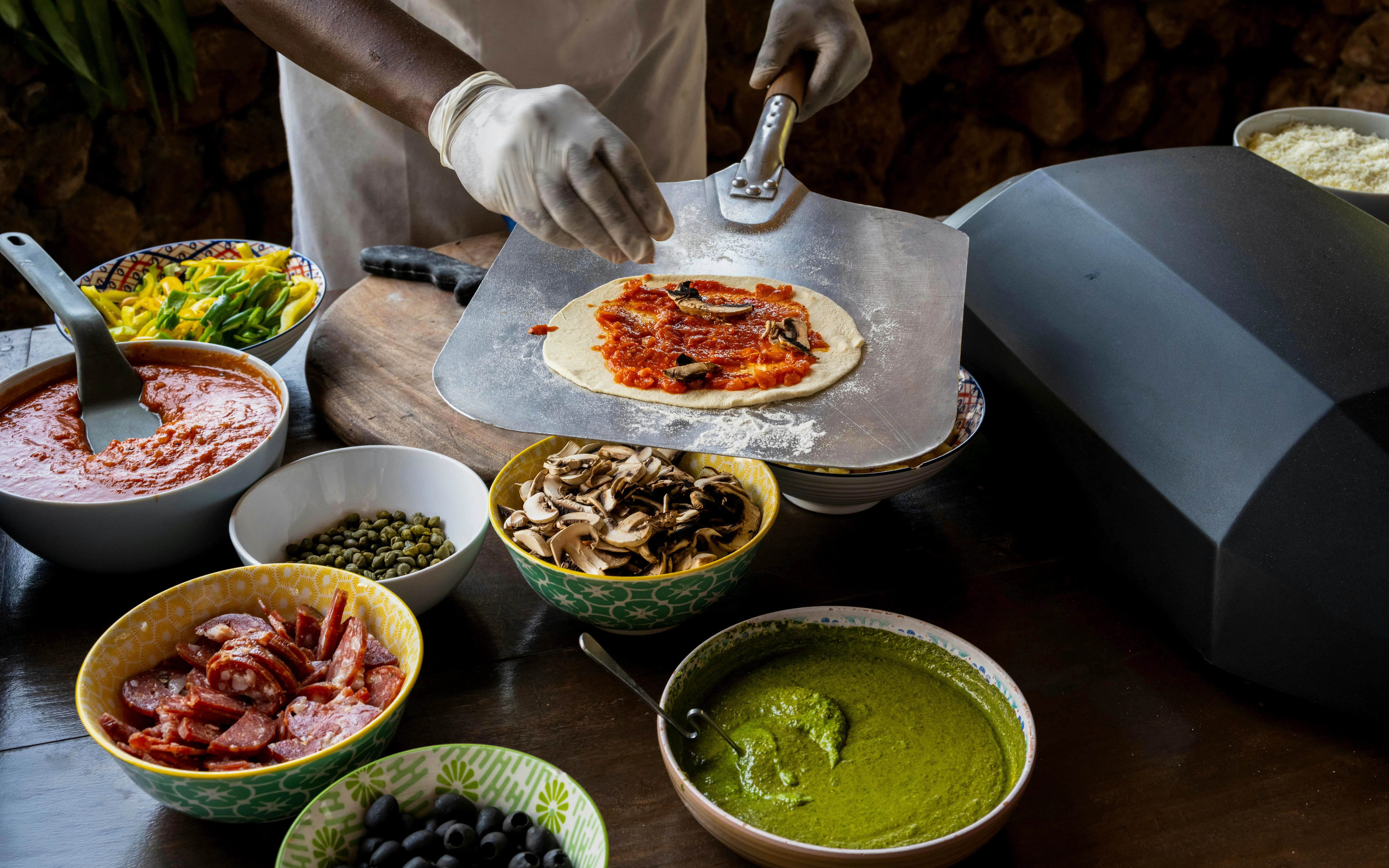 Almuerzo tipo pícnic en Masai Mara