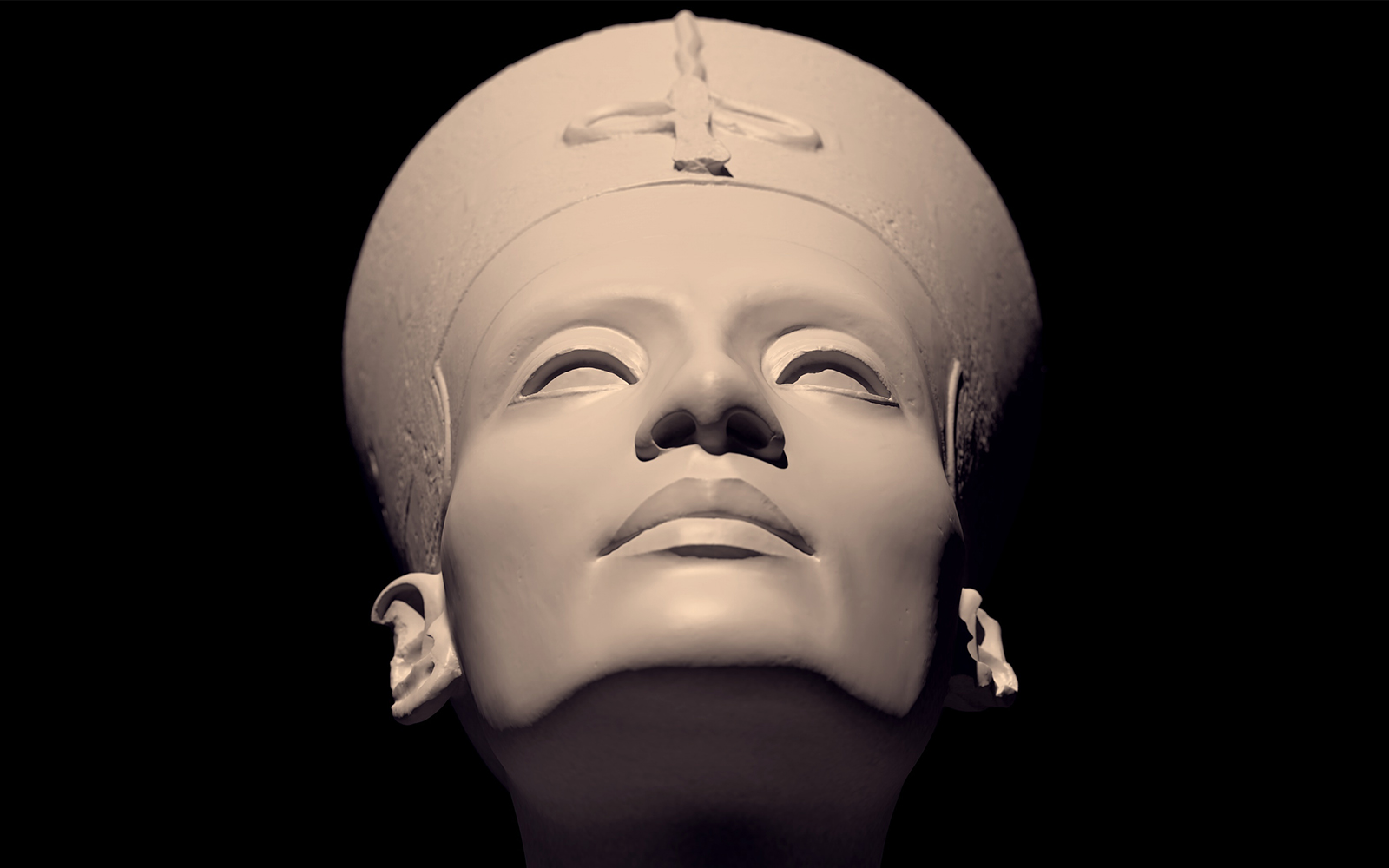 3D scanning of the bust of Neferneferuaten Nefertiti without painting