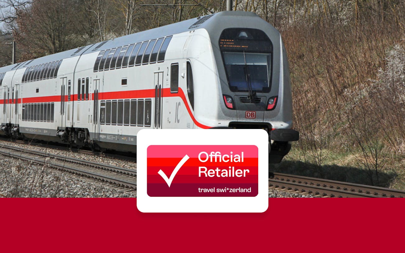 Eurail train traveling through Germany