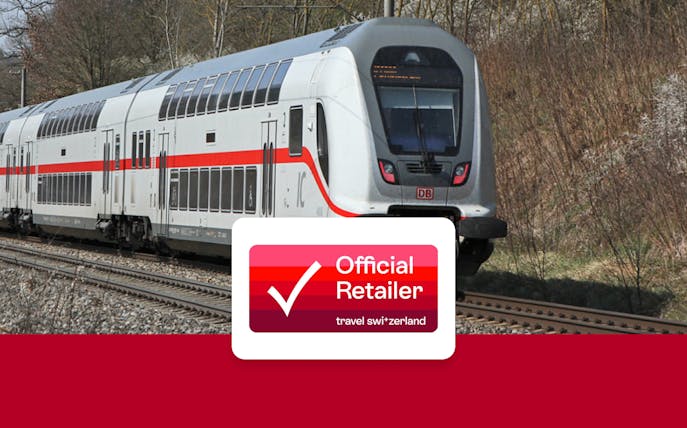 Eurail train traveling through Germany