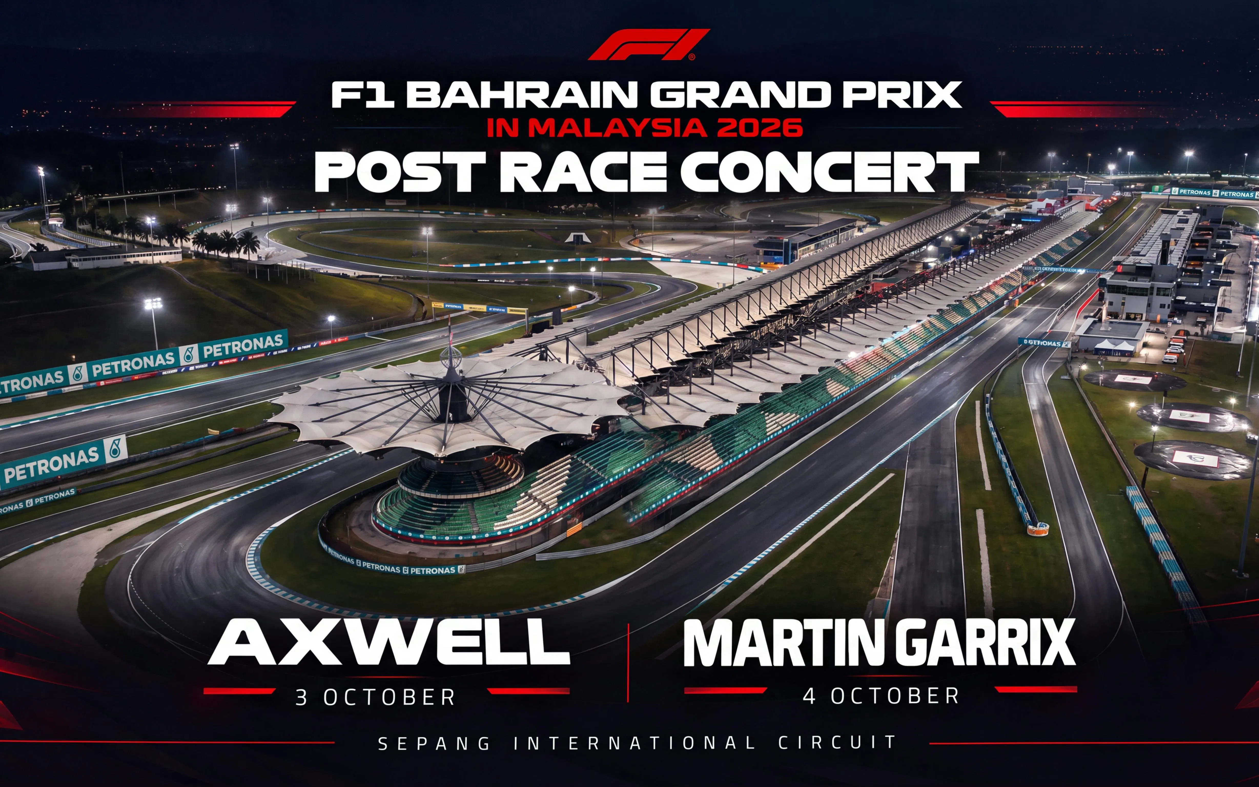 F1 Bahrain Grand Prix in Malaysia 2026: Post-Race Concert: Axwell & Martin Garrix (Product 55842)