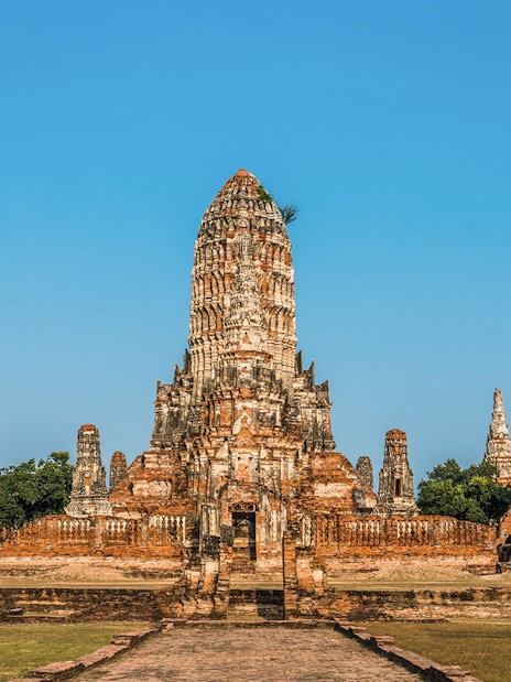 Ancient temple ruins at Ayutthaya, Thailand, featured on the Grand Pearl River Cruise tour.