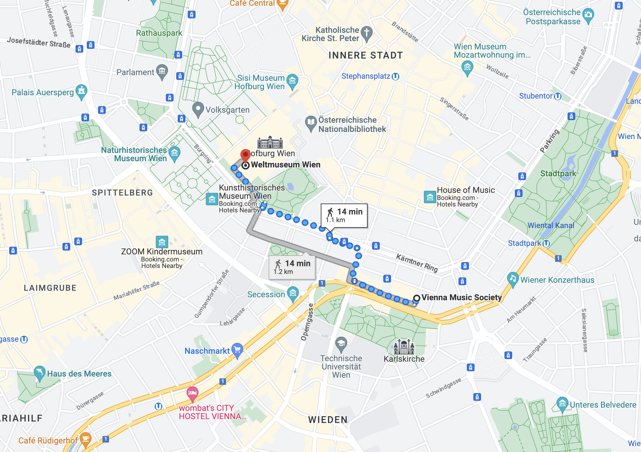 Weltmuseum Wien location