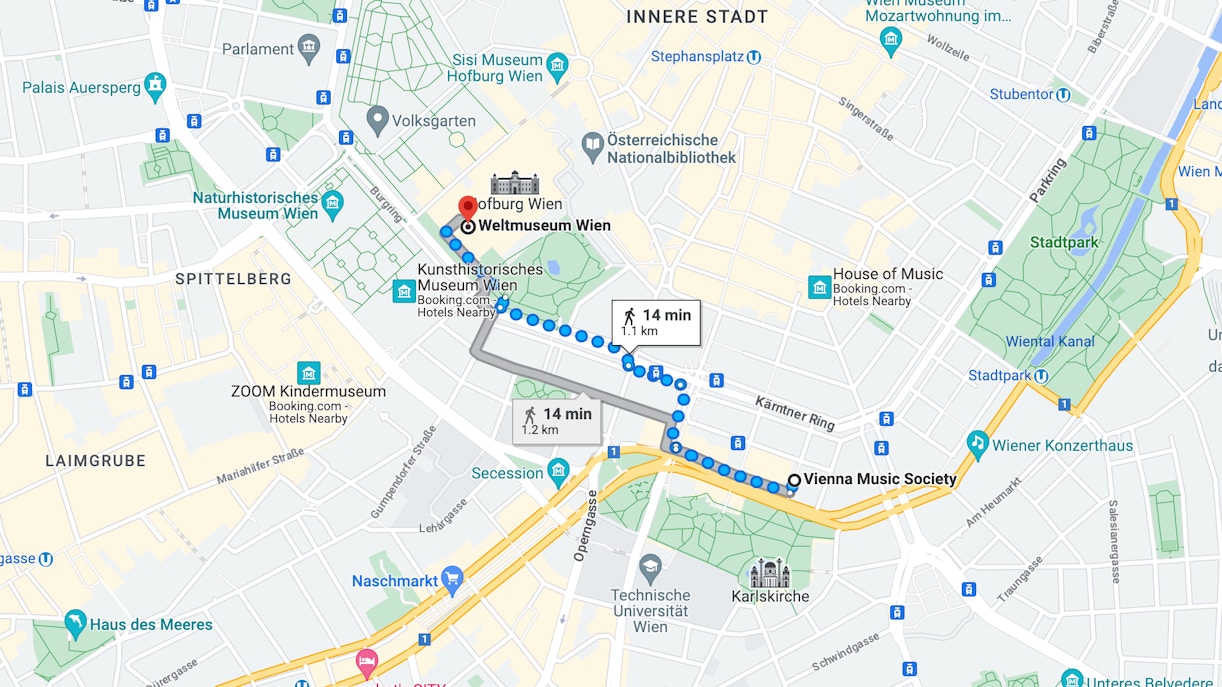 Weltmuseum Wien location