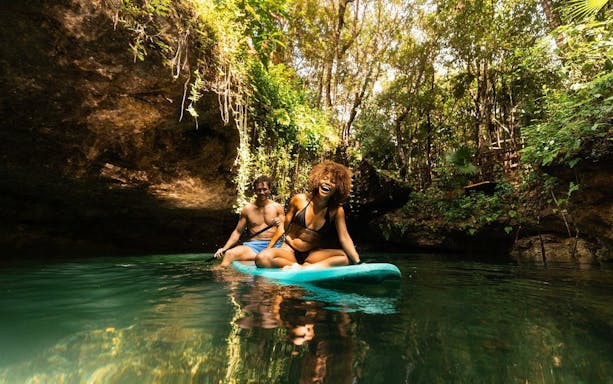 3 hidden cenotes and puerto morelos reef guided snorkeling tour-2