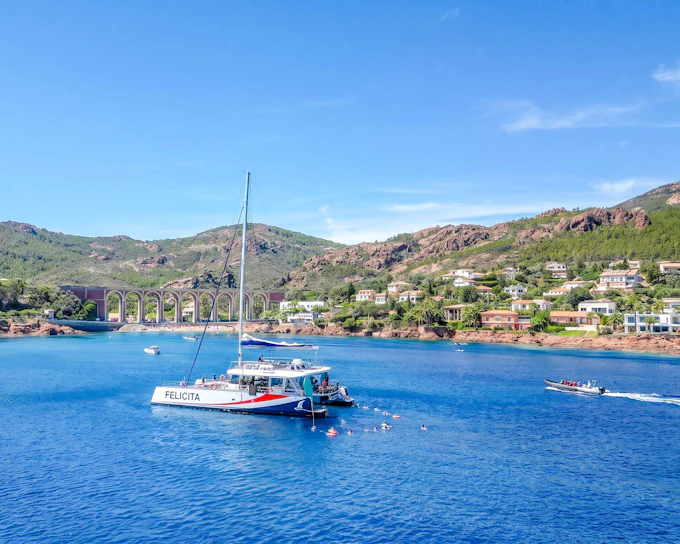 From Nice: Catamaran Snorkeling Cruise