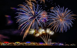 Vuurwerk bij Navy Pier