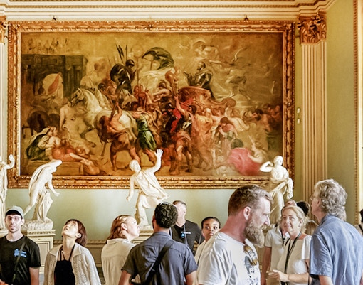 Rubens paintings in Niobe Room, Uffizi Gallery, Florence, Italy.