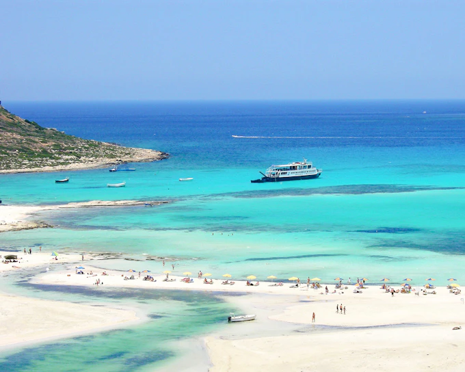 From Kissamos Port: Balos Lagoon & Gramvousa Boat Cruise with Optional Lunch