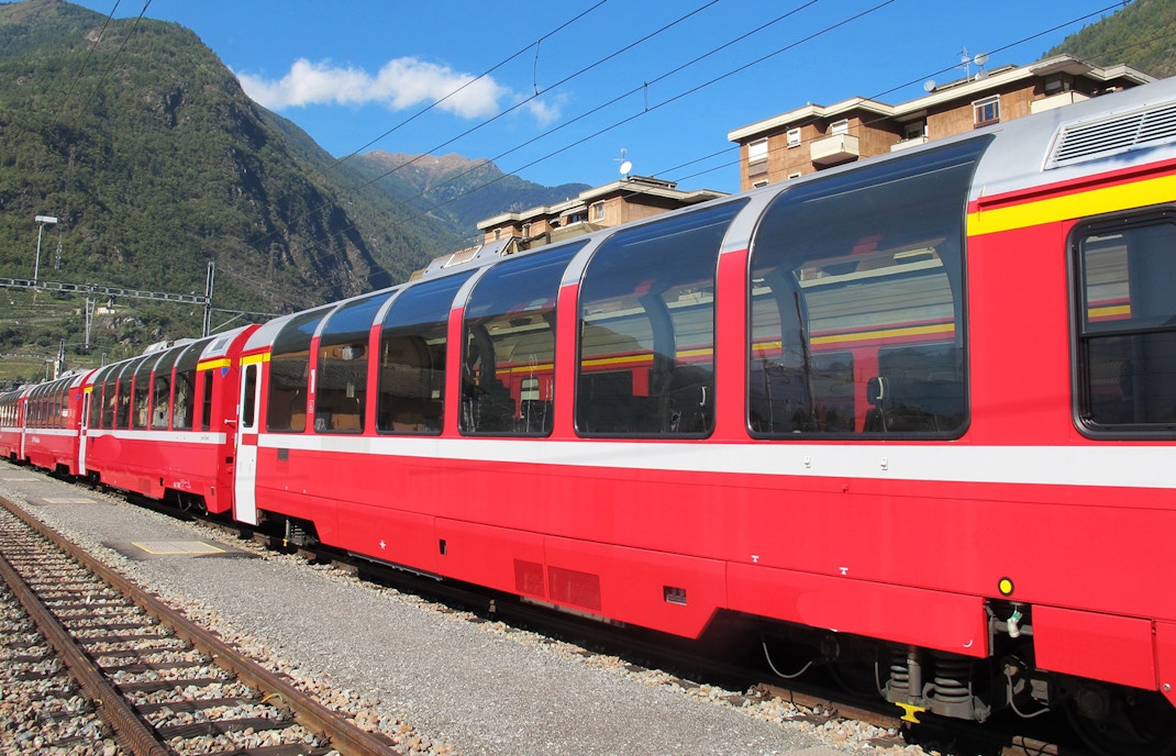 Carriage train Bernina express