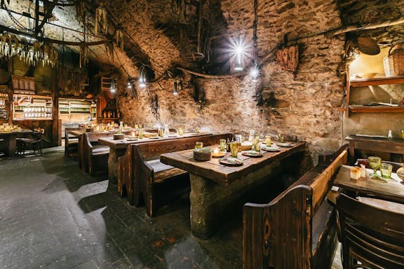 prague: medieval dinner with show & unlimited drinks-7