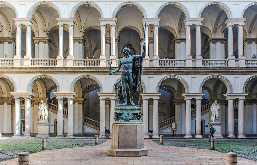 Parking facilities at Pinacoteca di Brera