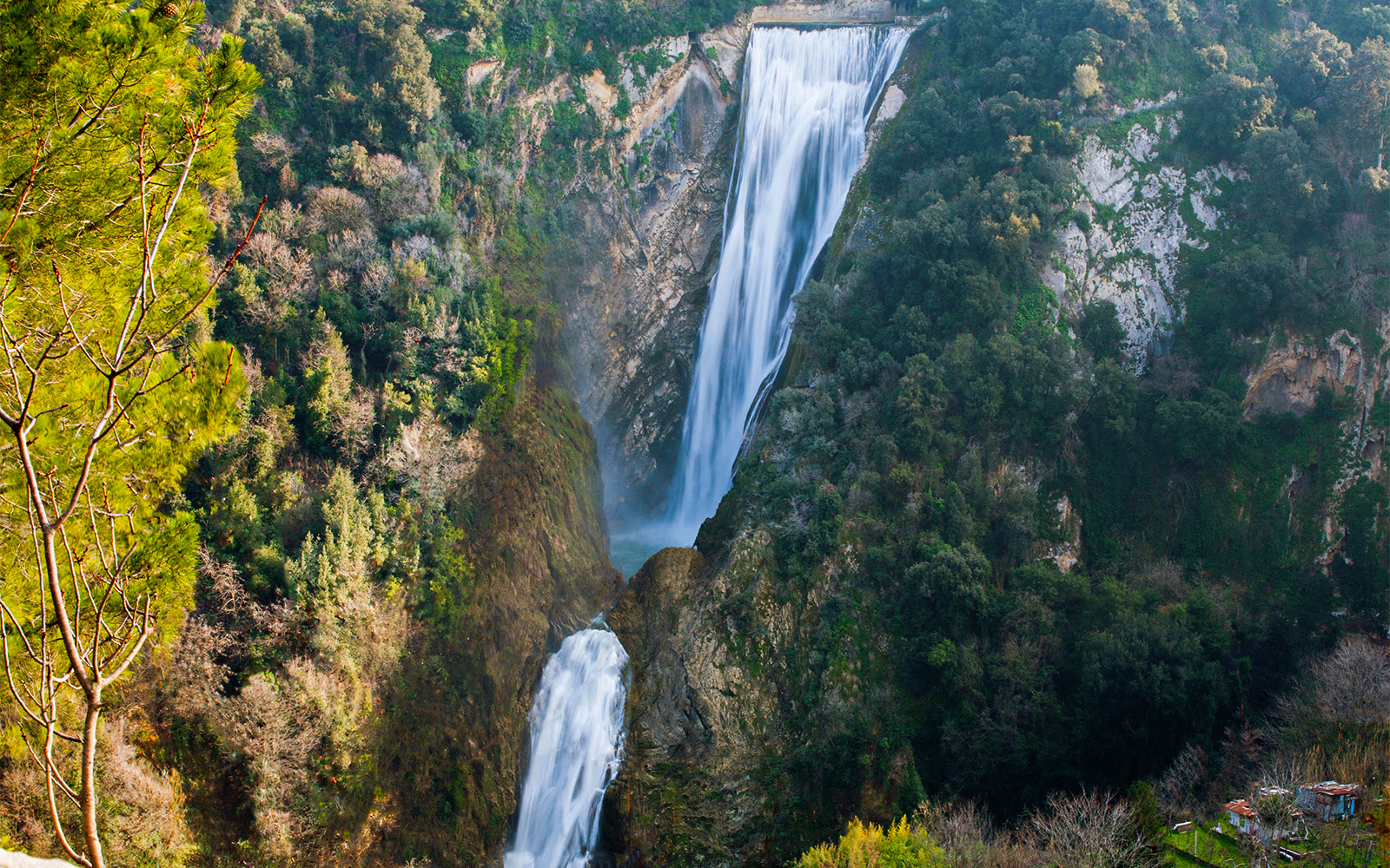 The Great Waterfall in Villa Gregoriana