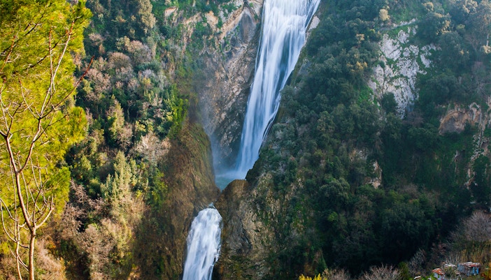 The Great Waterfall in Villa Gregoriana