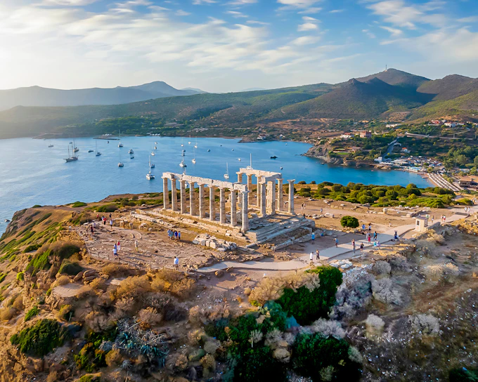 From Athens: Temple of Poseidon & Cape Sounion Sunset Tour