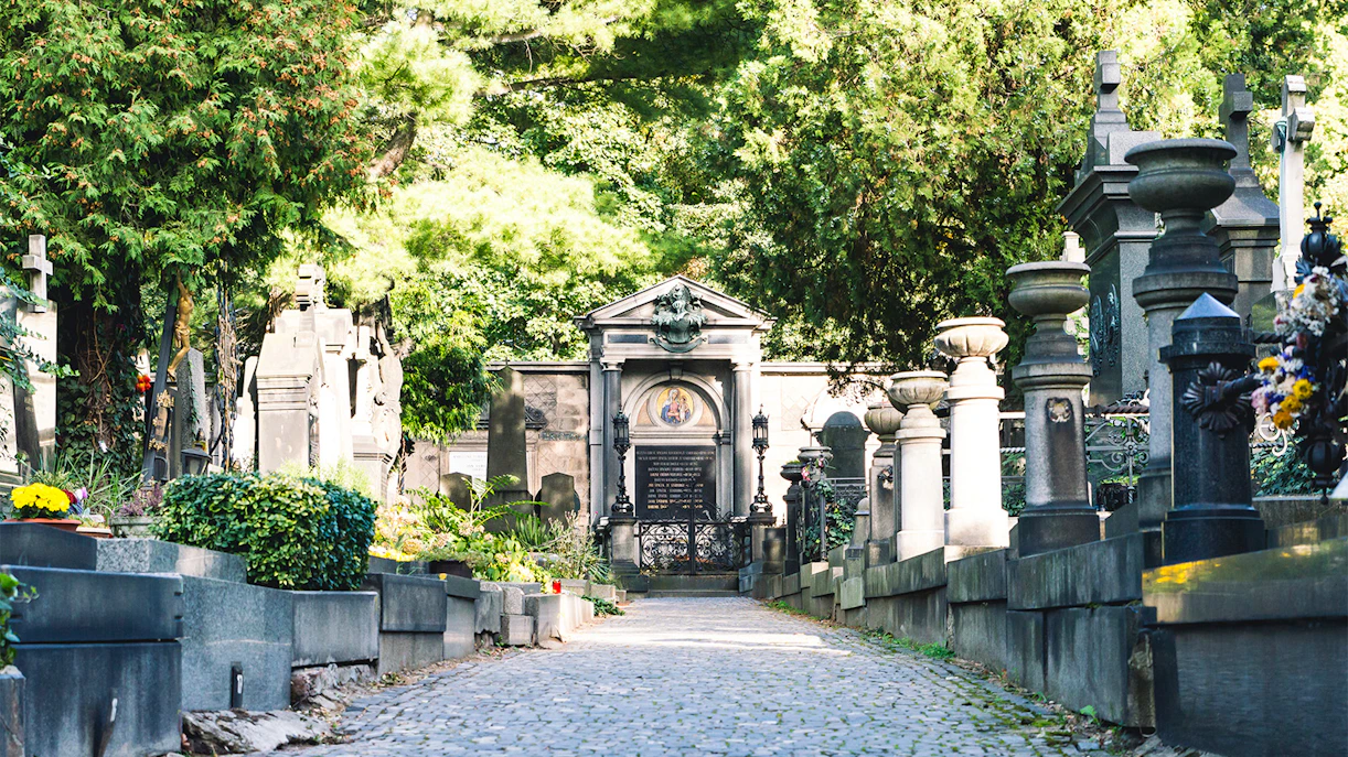 o cemitério de vysehrad