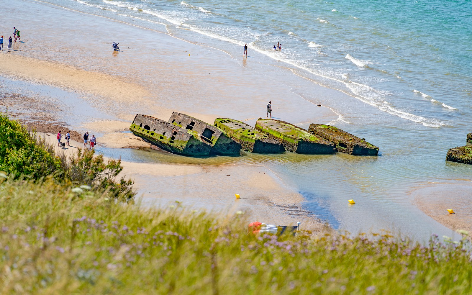 Gold Beach landing site in Normandy, France, part of D-Day Tours.