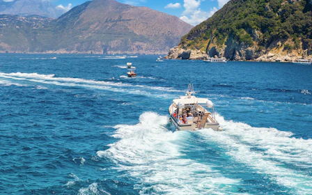 From Capri: Island Boat Tour with Blue Grotto Entry