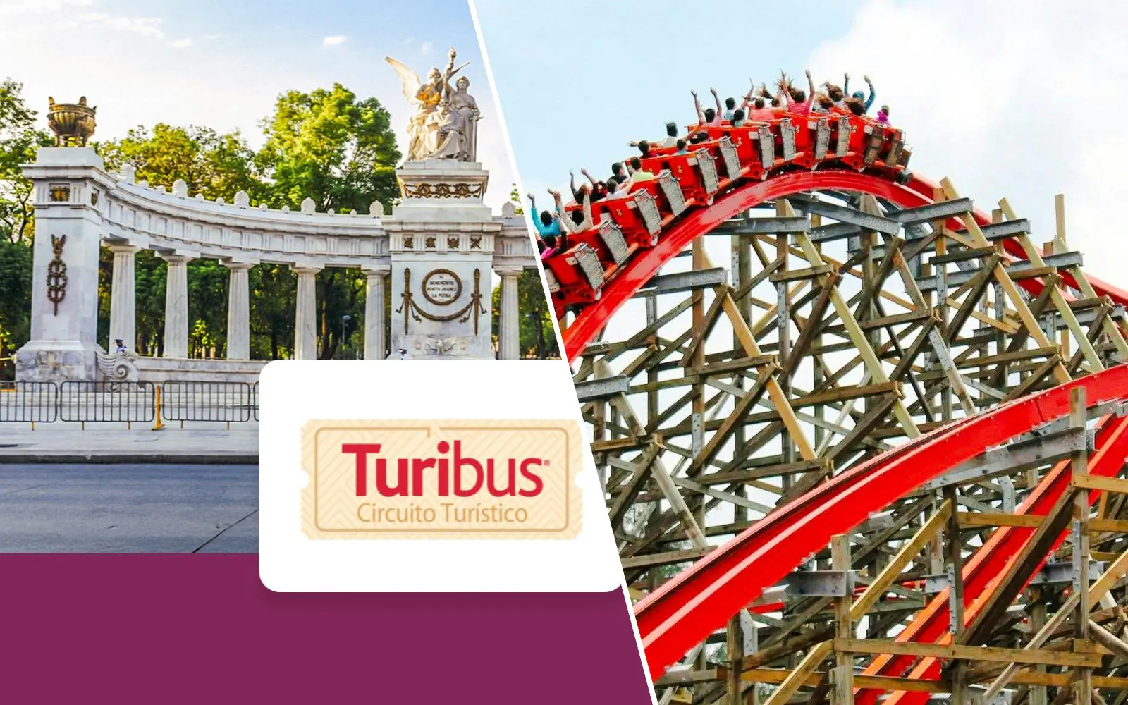 Turibus Mexico City Circuit & Six Flags One Day Adventure Ticket