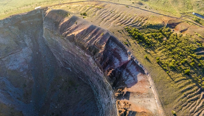 Mount Vesuvius aerial photo