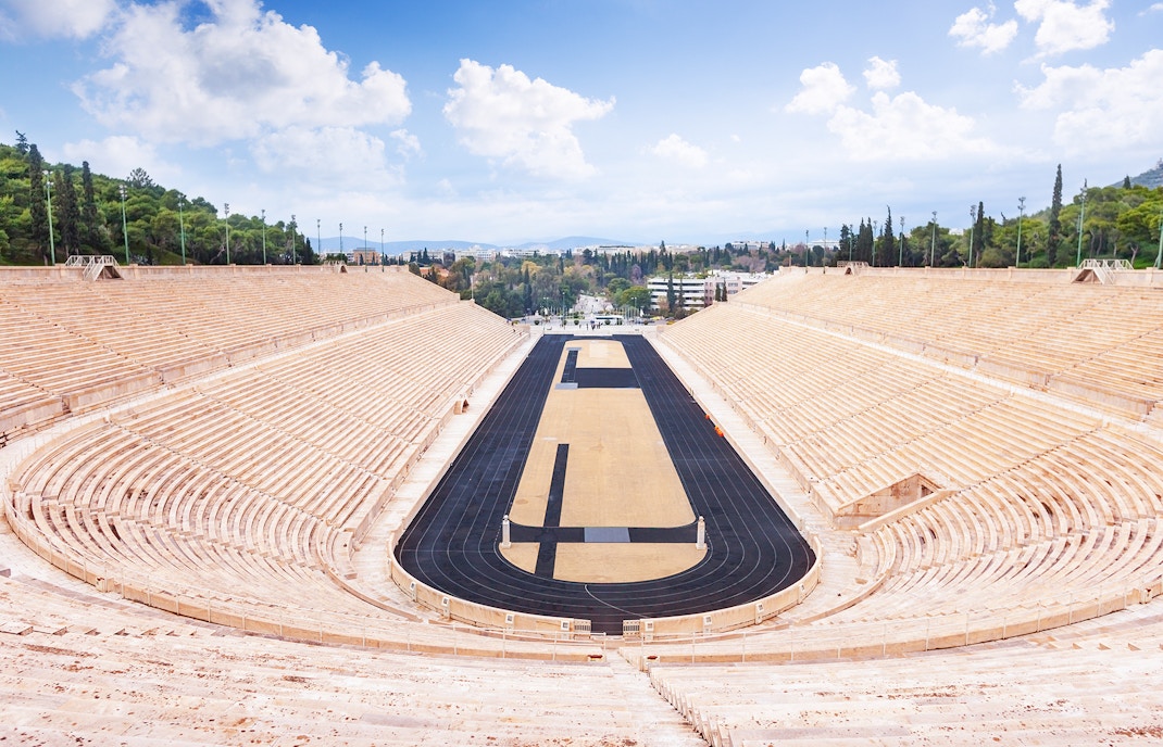 Top view of Panathenaic Stadium in Athens