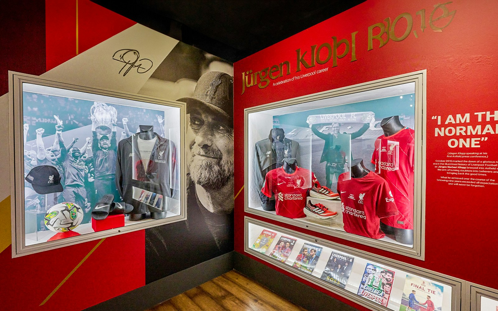 Visitors exploring the Liverpool FC Stadium during the tour, with Museum Entrance Tickets in Liverpool, England