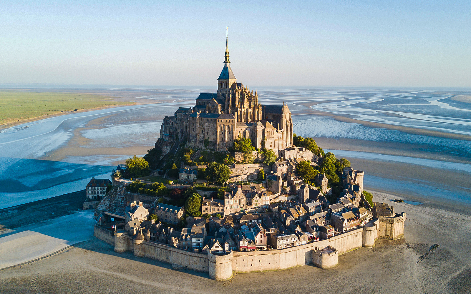 Mont Saint Michel in the early morning