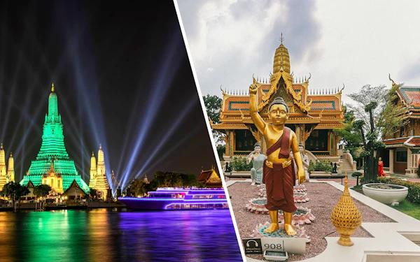 Combo: White Orchid Dinner Cruise + Ancient City & Erawan Museum