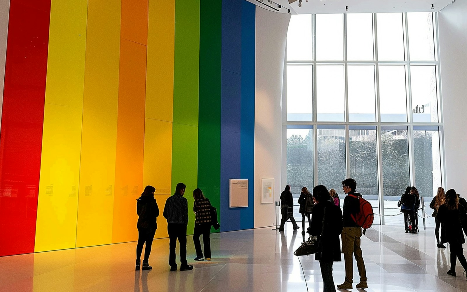 Ellsworth Kelly's Shapes and Colors artwork at Fondation Louis Vuitton, Paris exhibition.