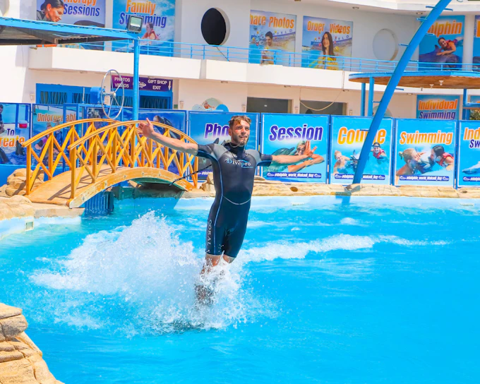 Hurghada Ultimate Dolphin Experience with Dolphin Show, Swimming Experience & Photo Session with Transfers